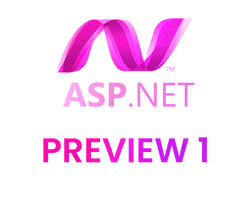 asp.net preview 1 .net 8