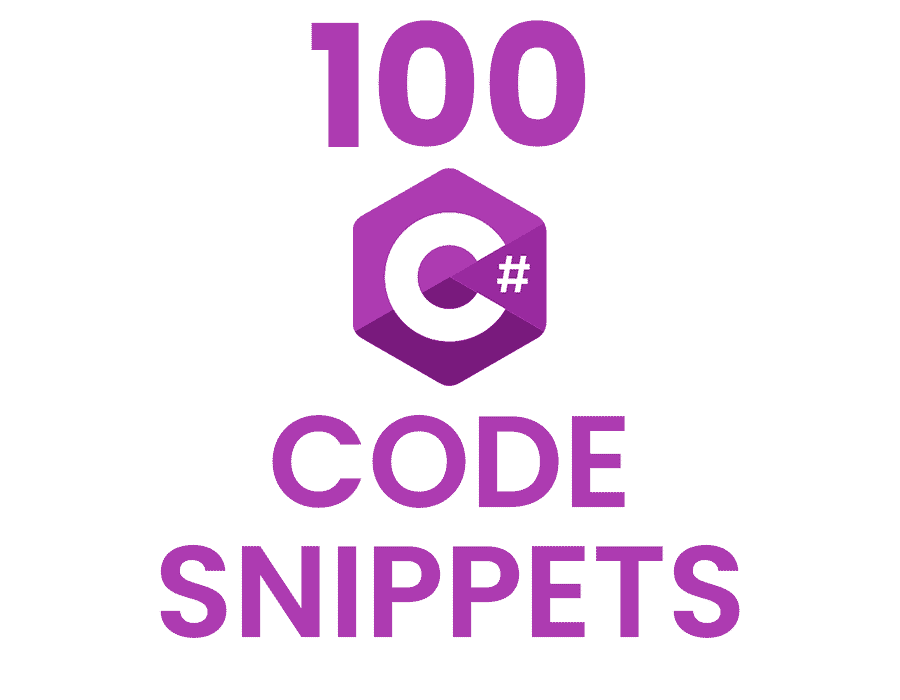 100 C# Code Snippets for Everyday Problems
