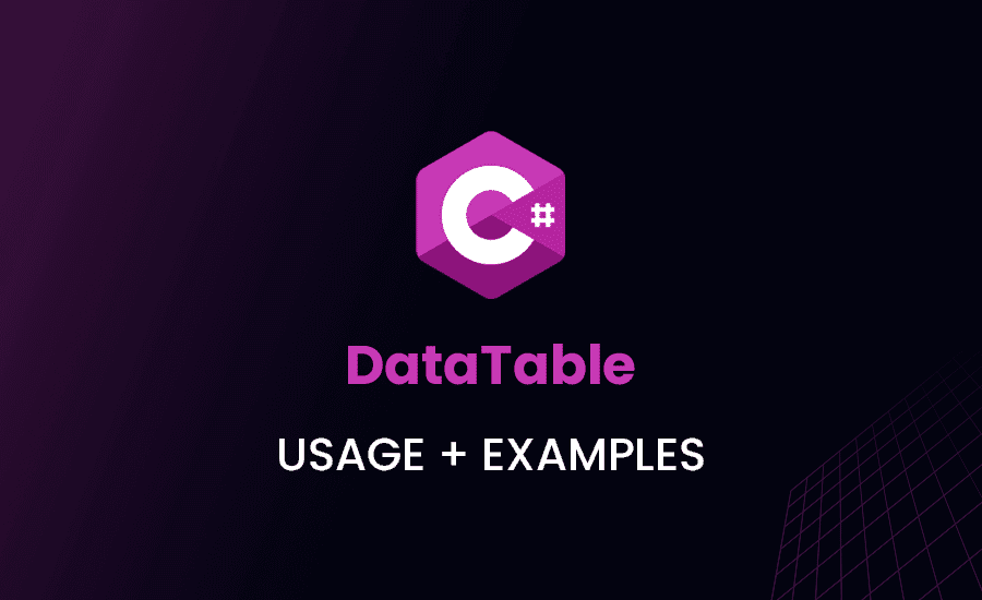 DataTable in C#