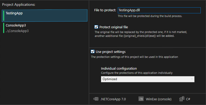 Setting up project settings